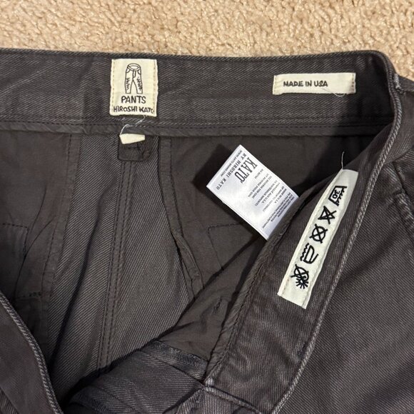 Hiroshi Kato The Axe Slim Denit Chino - Gray Brown 32x32 - Picture 3 of 3